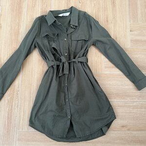 H&M Kids Casual Dress in Olive Green